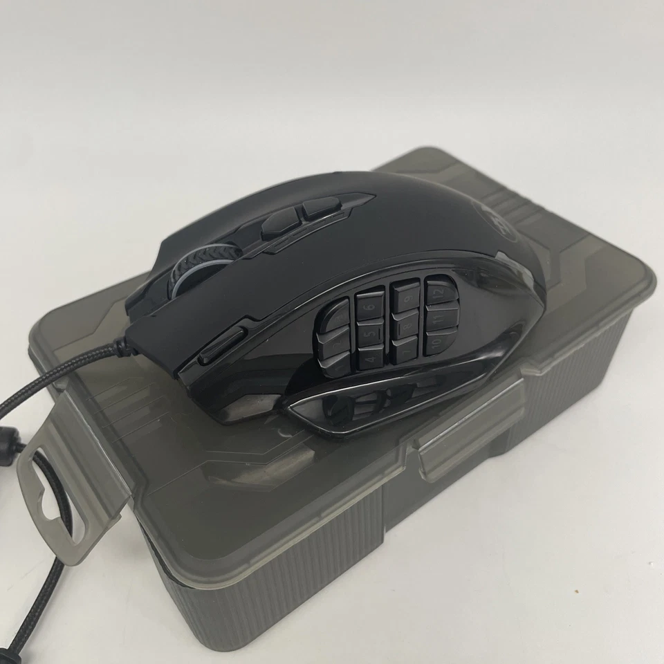 Ergonomic M908 Optical Gaming Mouse with 18 Programmable Buttons & RGB Lights - Image 2 of 4