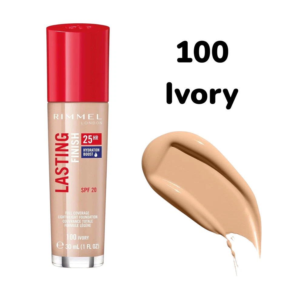 Rimmel Lasting Finish 25HR Foundation SPF20 30ml 201 Classic Beige 303 True Nude - Image 3 of 4