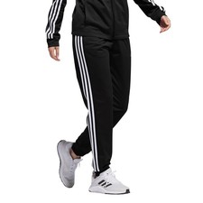 New Adidas Ladies' 3-Stripes Jogger Pants Drawstring Cuffed Hem Large