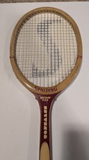 Vintage Spalding Pancho Gonzales Autograph Series Wood Tennis Racket