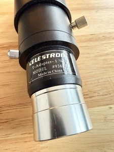 Celestron T-Adapter 1 3/4” Model #93625 and Adjustable Extension Tube