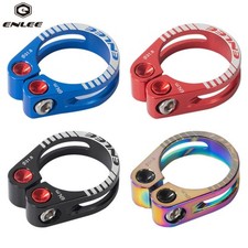 ENLEE Bike Seatpost Clamp Quick Release Seat Collar Aluminium Alloy 31.8-34.9mm