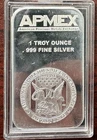 APMEX 1 oz Silver Bar .999 Fine Silver in Acrylic Hard Case