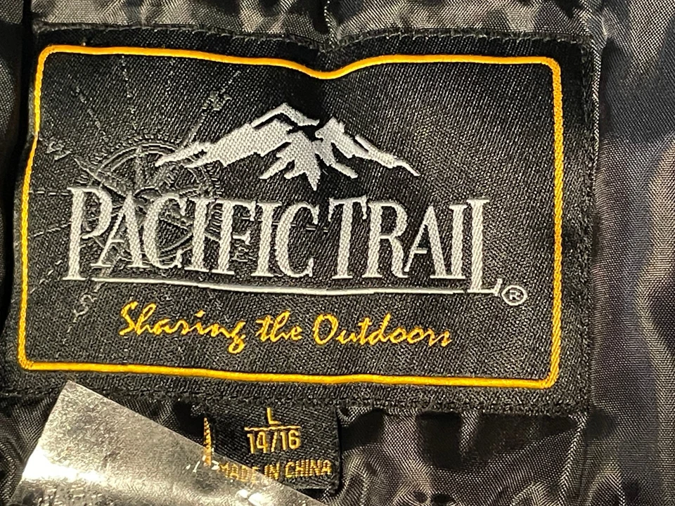 Pacific Trail Sudadera con Capucha Jóvenes Niños Grande 14/16 Cremallera Completa Negro Foto 3 de 4