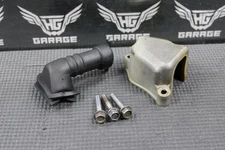1990 1991 KAWASAKI KX125 OEM EXHAUST POWERVALVE GOVERNOR BOOT & CYLINDER COVER 