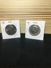 1971 S And 2022 D Kennedy Half Dollars Toned