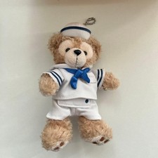 Disney Sea Duffy Plush Toy Badge Used, White Outfit with Minor Wear,