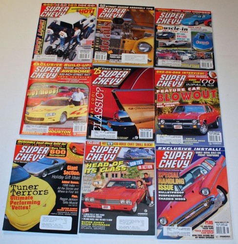 9 Super Chevy Magazines Berger Camaro Chevelle SS Z/28