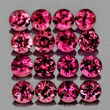 Rhodolite Garnet Round 1.50 mm 80 pieces, Flawless-VVS ,Natural Loose Gemstone
