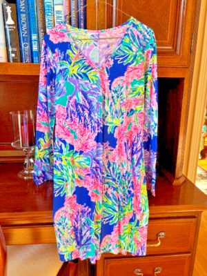 Lilly Pulitzer Beacon dress longsleeve multicolored size Small NWT