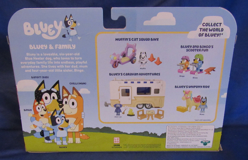 Bluey & Family Mini Figure 4-Pack (Excited Bingo, Silly Bluey, Sleepy Mum & Dad - Picture 3 of 5