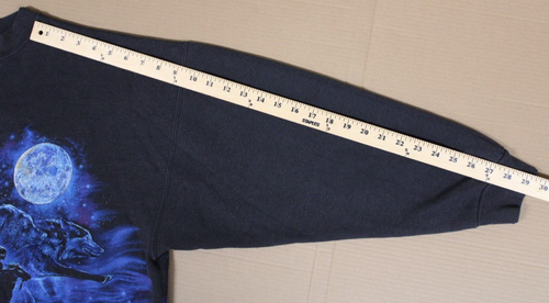 HABITAT Vintage Sweatshirt Rare Graphics Print Thunderstorm Native 90s' Size XL - Picture 15 of 15