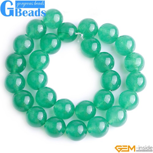 Natural Green Aventurine Jade Gemstone Round Beads Free Shipping Strand 15" - Picture 13 of 53