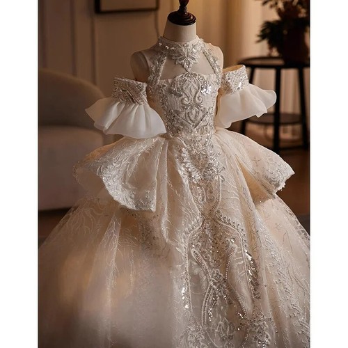 Luxury Girl Dress Children Princess Dresses Birthday Party Kids Prom Vestidos - Picture 4 of 17