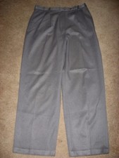 Womens Gray LIZ CLAIBORNE Pleated Dress Pants 10 Petite
