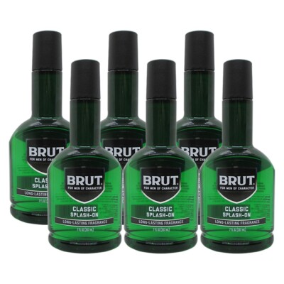Brut Men's Splash-On Lotion   Classic Fresh Scent, 7 fl - Pack of 6