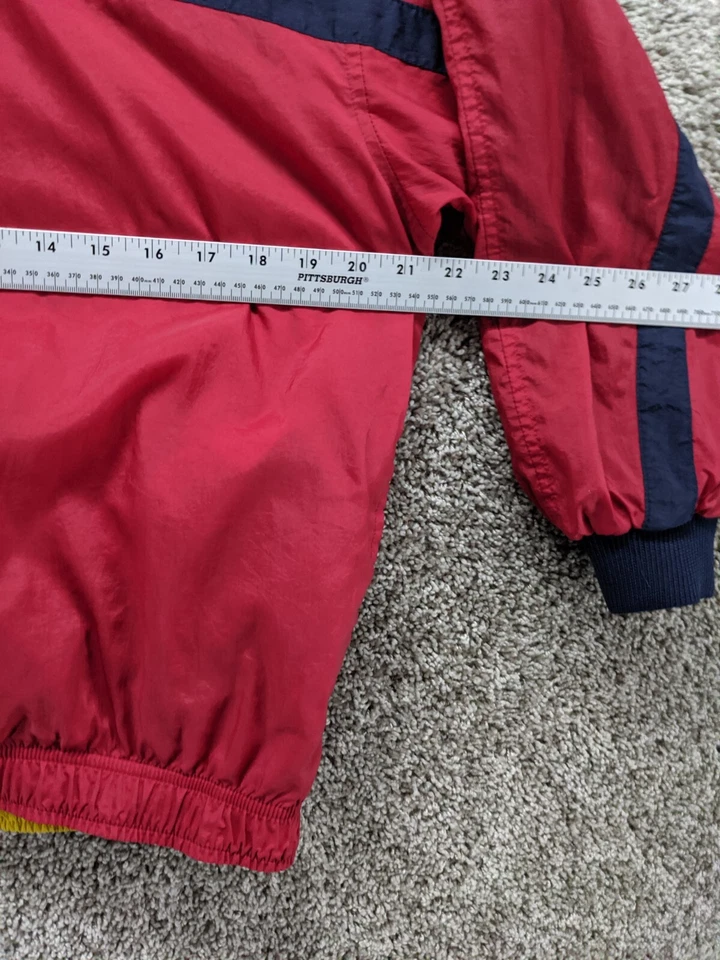 Vintage Nike Jacket Youth Large 14-16 Blue Red Yellow Reversible Swoosh Logo 90s - Image 4 of 4