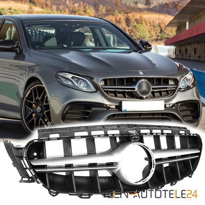 KÜHLERGRILL GRILL PASSEND FÜR MERCEDES E KLASSE W213 S213 16-20 GLÄZEND CHROM