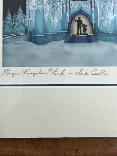 DISNEY FINE ART SIGNED LARRY DOTSON WDW ICE CASTLE LE LITHOGRAPH - Picture 6 of 12