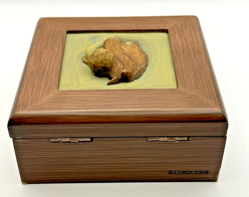Willow Tree Trinket Keepsake Box Quiet Strength Carved Horse And Girl Hinged Lid - Picture 4 of 17