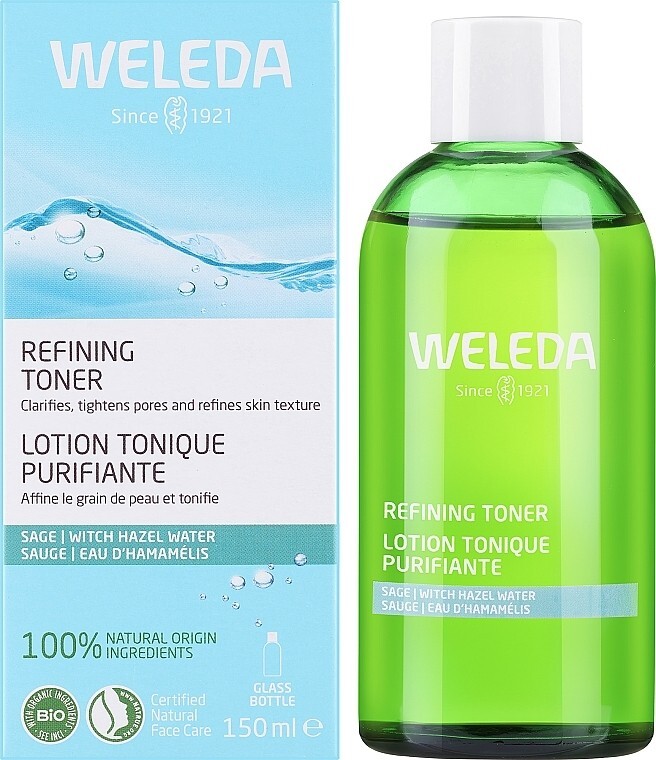 Weleda Natural Refining Toner 150ml Tightens Pores and Refines Skin Texture