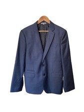 Express Blazer Sports Coat Jacket Blue Mens Size 40 Regular Excellent Condition