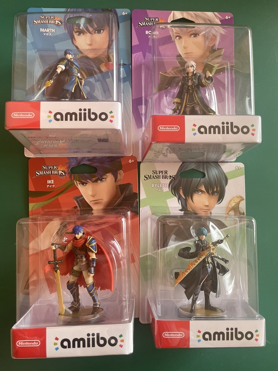 Nintendo amiibo SUPER SMASH BROS. Set of 4 IKE MARTH ROBIN BYLETH