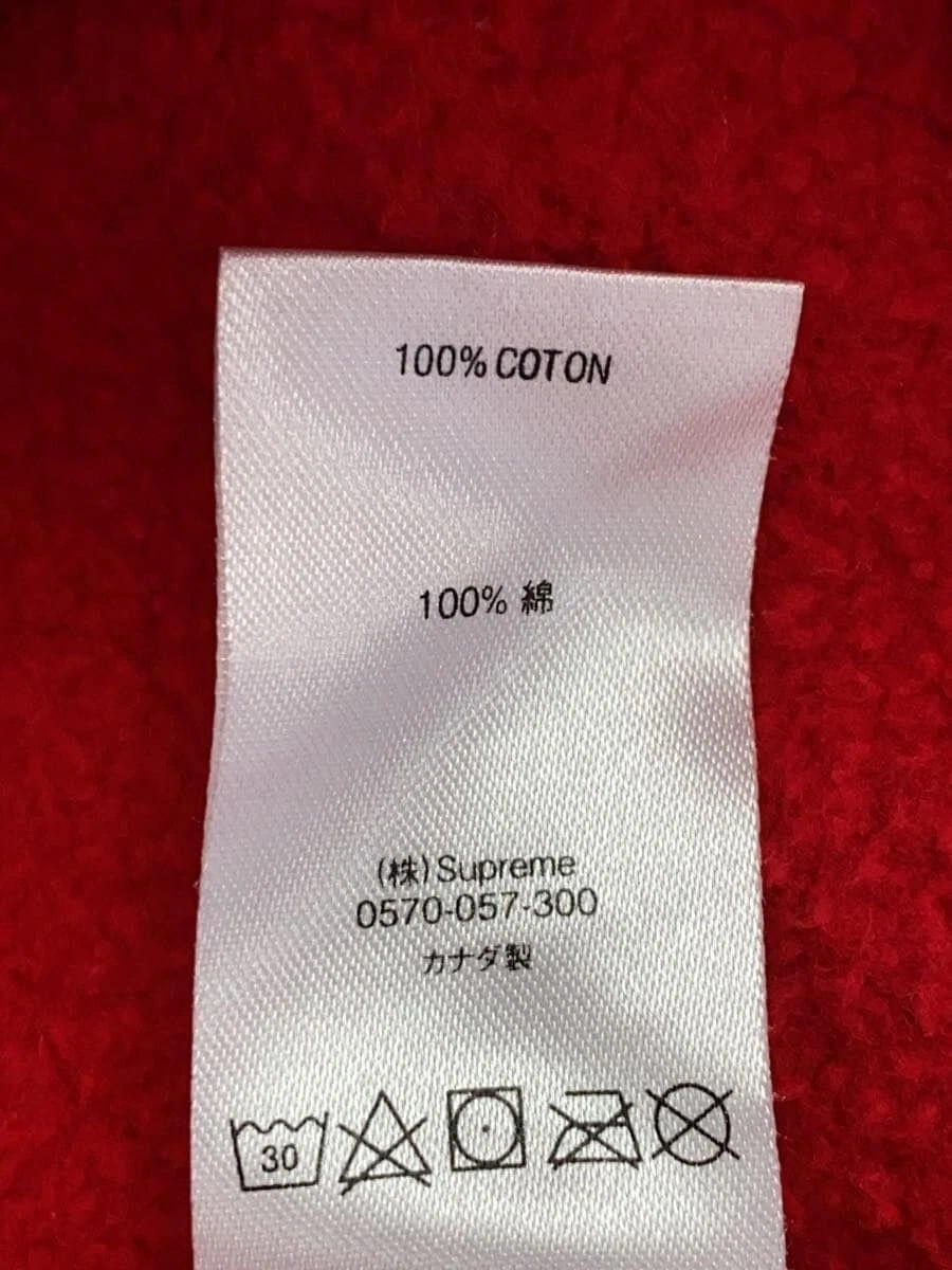 Felpa Supreme con cappuccio S cotone stampa rossa usata