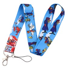 Dastardly and Muttley in Their Flying Machines Cartoon ID Badge Holder Lanyard