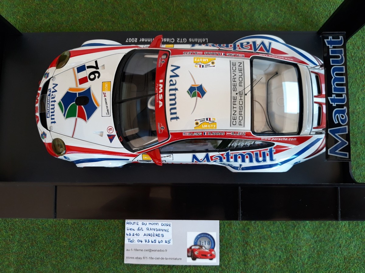 PORSCHE 911 997 GT3 RSR 2007 MATMUT # 76 WINNER GT2 LE MANS PORSCHE 911 997 GT3 RSR 2007 MATMUT # 76 WINNER GT2 LE MANS