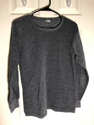 Arizona Jeans Long Sleeve Thermal Shirt Small Dark Gray