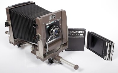 B&J Orbit 4X5 monorail camera with 165mm Caltar lens + FILM + HOLDERS #5611