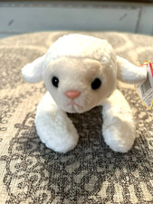 Ty Beanie Baby, "Fleece the Lamb" PVC Pellets, 1996