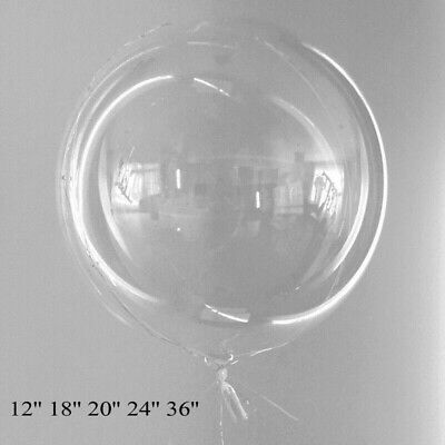 10"-36" Transparent Clear Balloons Birthday Wedding Party Decor NO Wrin KA