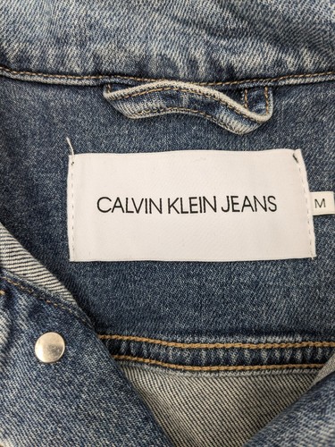 Calvin Klein Women's Medium Two-tone Jeans Denim Jacket - Picture 6 of 7