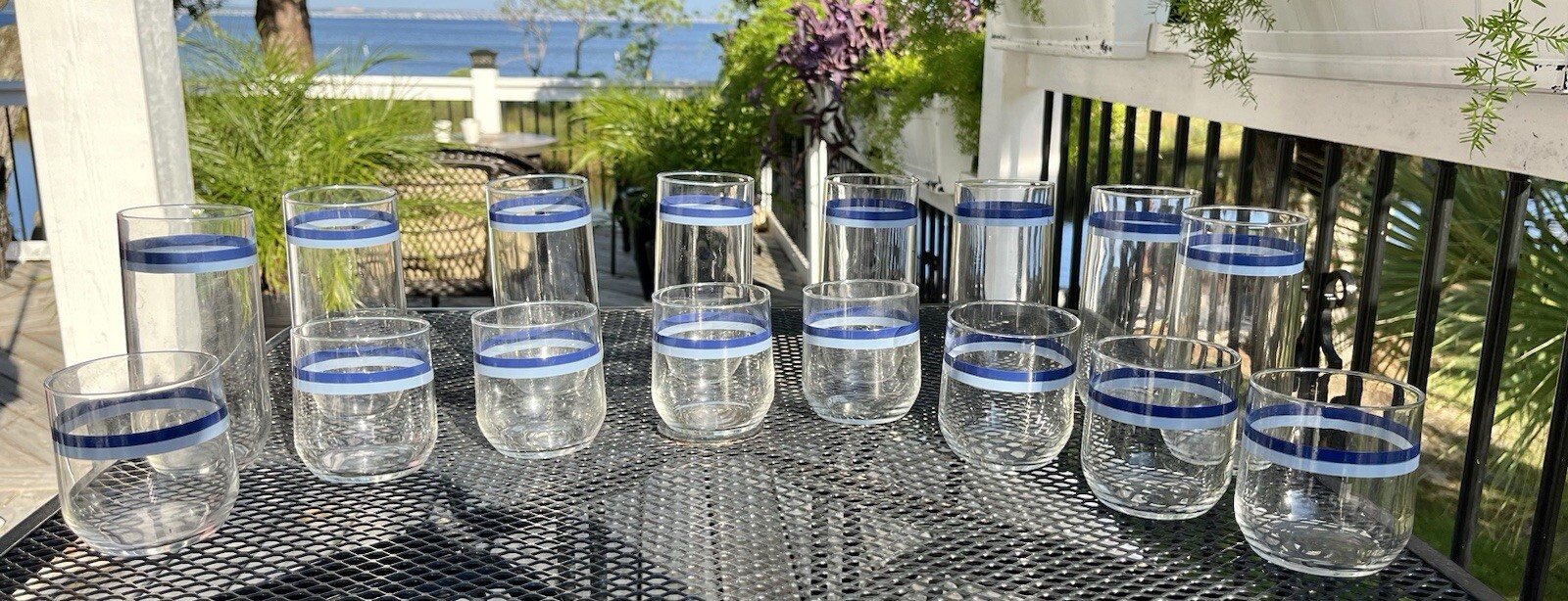 Pfaltzgraff Sky Blue Band Juice Glass Tumbler 3 3/8&rdquo; Replacement