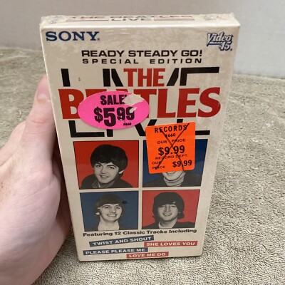「THE BEATLES LIVE BEST」VHS The Beatles Live VHS New Sealed Ready Steady Go Classic Rock Psych