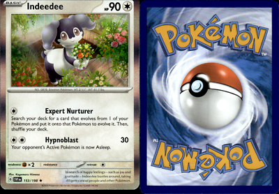 Pokemon TCG Unlimited Indeedee 153/198 - Scarlet & Violet - Holo Rare