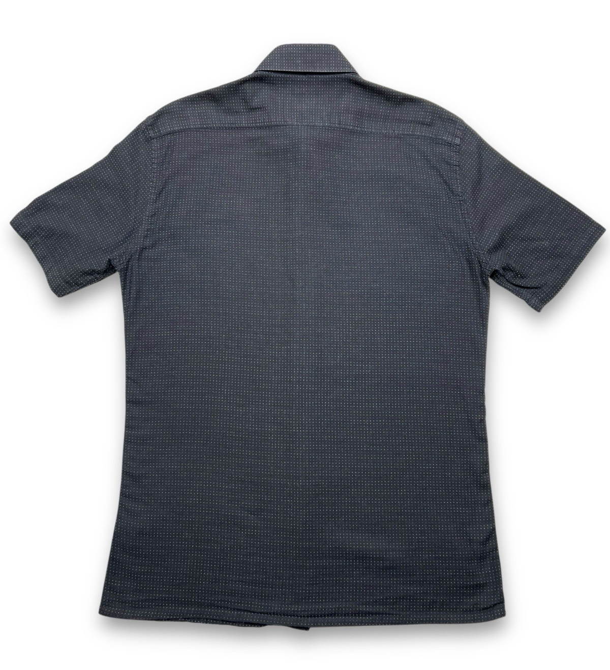 Yves Saint Laurent YSL Camicia Nera Abito Pois 100% Cotone Taglia S Pour Bomme