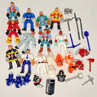 Early IMAGINEXT Figures Police Fire Rescue helmets accessories x11 loose mixed