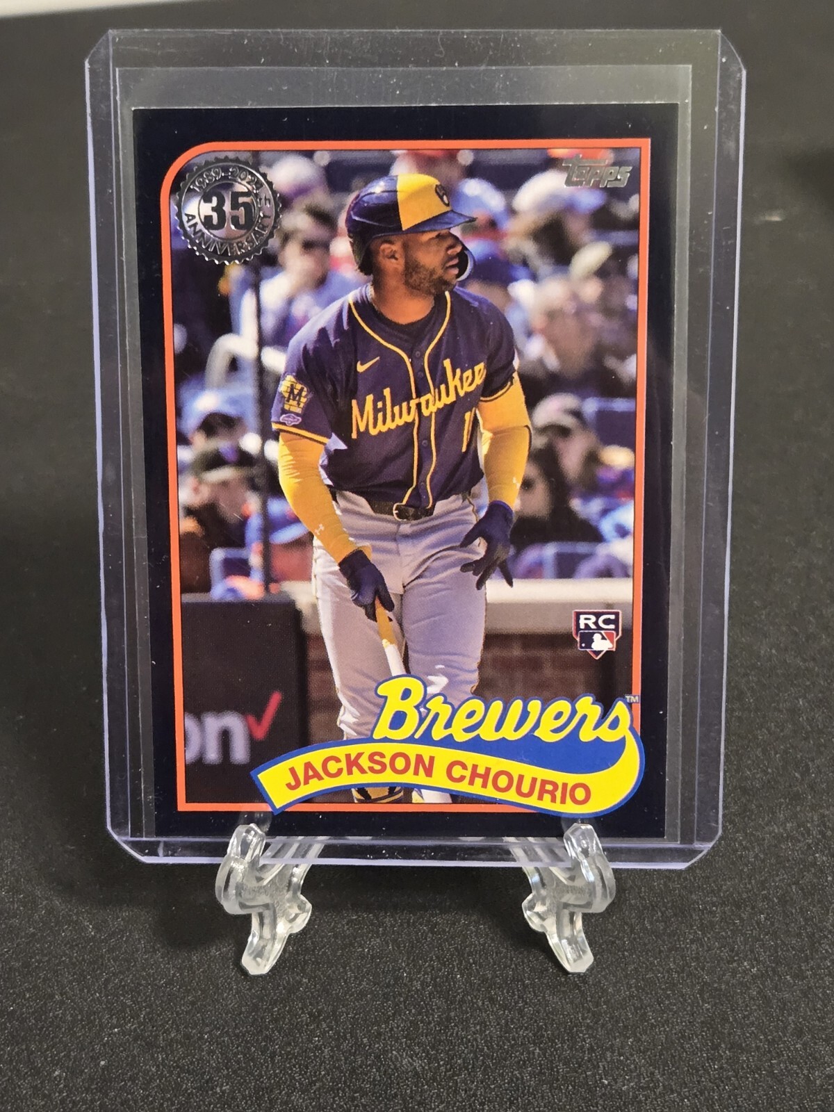 Jackson Chourio RC /299 Black 1989 Design 2024 Topps Update