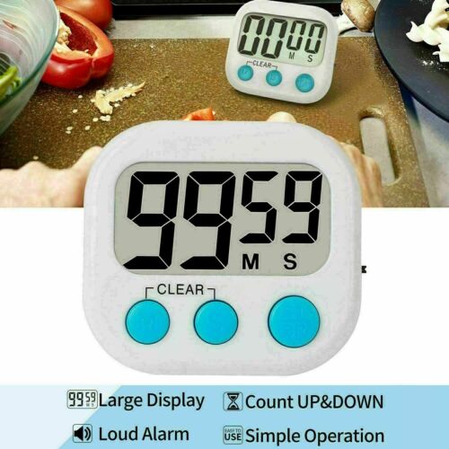 Küchenuhr Kochen Alarm magnetisch digital groß laut Countdown Uhr Timer - Bild 4 von 21