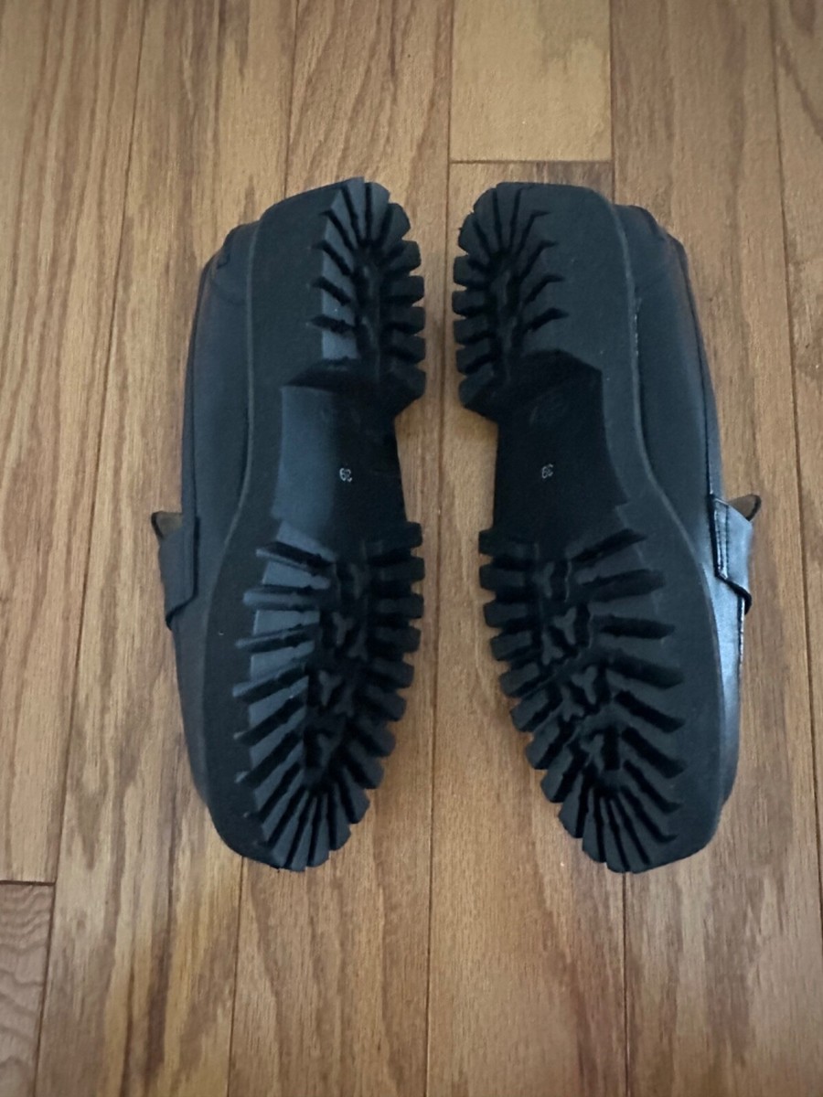 NWOB JON JOSEF new Penny loafer in black calf leather - size