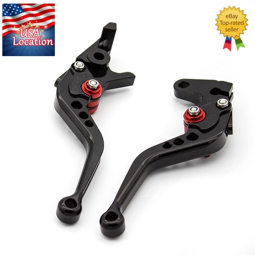 For Honda VTX 1800 2002-2008 Valkyrie 1997-2003 FXCNC Brake Clutch Levers Black - Picture 12 of 13