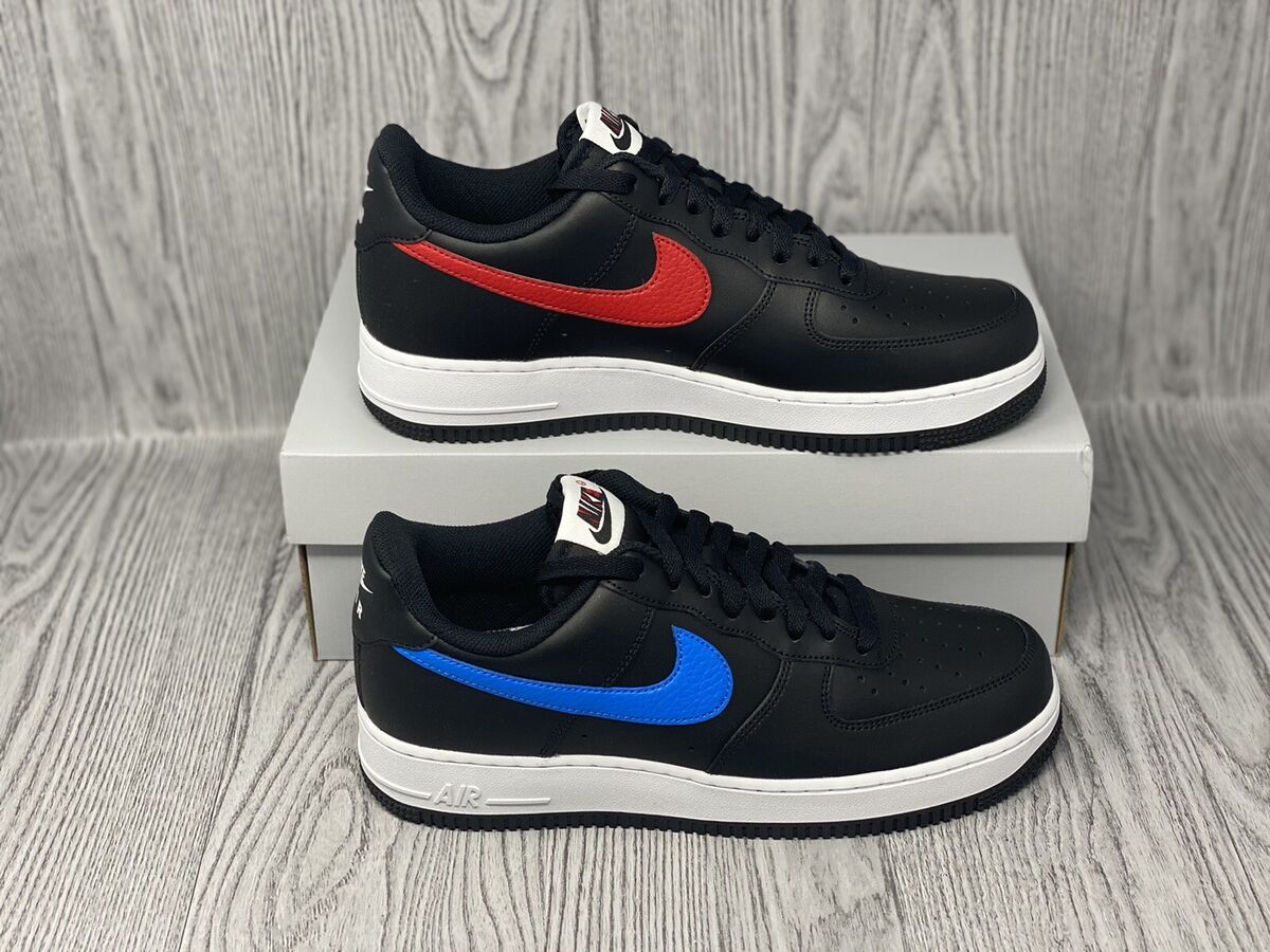 Nike Air Force 1 '07 Low Alternate Swoosh 3D Pack Black Blue Nike Air Force 1 '07 Low Alternate Swoosh 3D Pack Black Blue