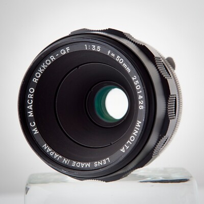 レンズ(単焦点) MC MACRO ROKKOR-QF 50mmF3.5 Minolta MC MACRO Rokkor-QF 50mm f3.5 Lens w/ Case, Caps & Owner's