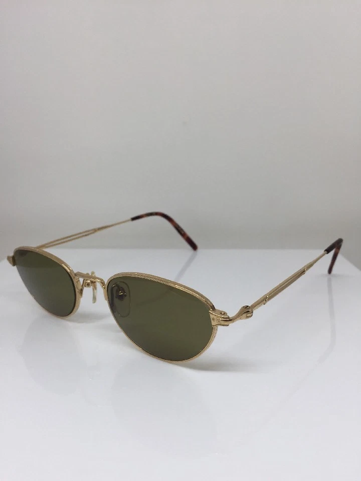 Nuevas gafas de sol vintage Matsuda 2877 ojo de gato C. PG dorado brillante 49-20-145 mm Japón Foto 2 de 4