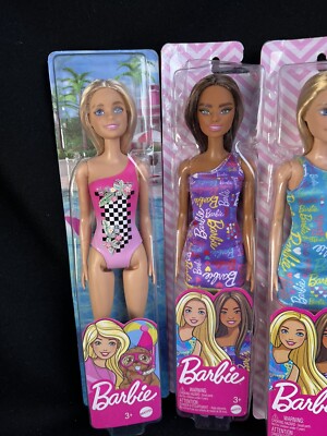 Lot of 4 Barbie Beach Doll mix lot New 2022 | eBay