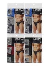 Men's 12 Pack 100 Cotton Stretch Knitted Underwear Breathable Bikini Briefs
