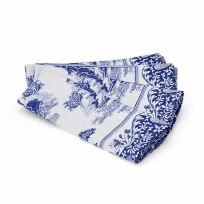 SPODE COPELAND Spode Blue Italian Napkins, Set of 4